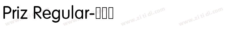 Priz Regular字体转换 Priz Regular字体转换